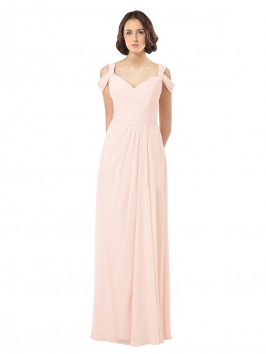 Shop Chiffon Sweetheart Bridesmaid Dress with An Illusion Overlay Perth